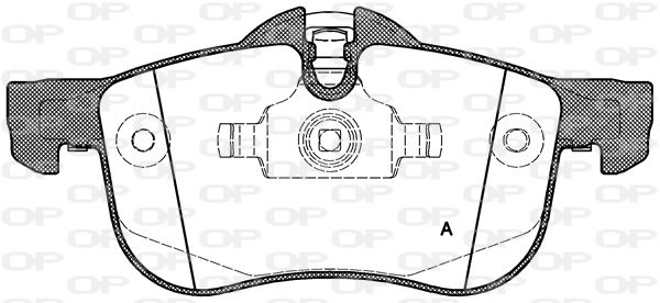OPEN PARTS Комплект тормозных колодок, дисковый тормоз BPA0719.00